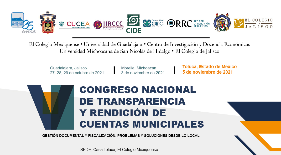 V Congreso Nacional de Transparencia y Rendición de Cuentas Municipales